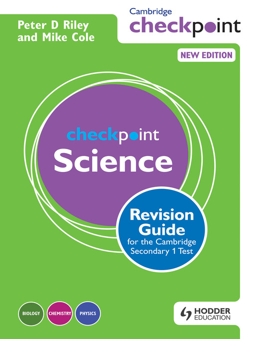 Title details for Cambridge Checkpoint Science Revision Guide for the Cambridge Secondary 1 Test by Peter Riley - Wait list